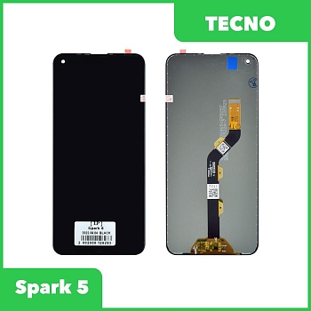 LCD дисплей для Tecno Spark 5 в сборе с тачскрином (черный)