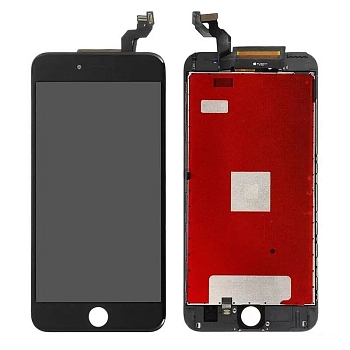 Дисплей (экран в сборе) для телефона Apple iPhone 6S, черный с рамкой (LCD)
